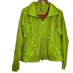 IZOD Womens PFX Lightweight Full Zip Jacket Bright Lime Green Sporty NWT Size XL